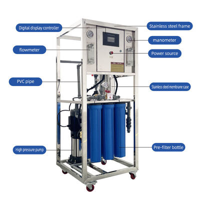 Small Factory Drinking Water Treatment Equipment Well Water Reverse Osmosis Machinery RO Filter Mineral Water Making Machine