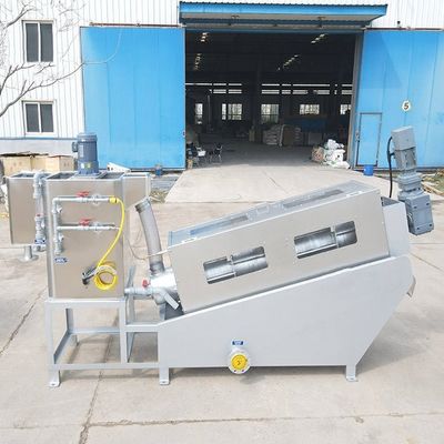 Stainless Steel Sludge Dewatering Machine Screw Press Wastewater Treatment Plant Sludge Dehydrator Efficient